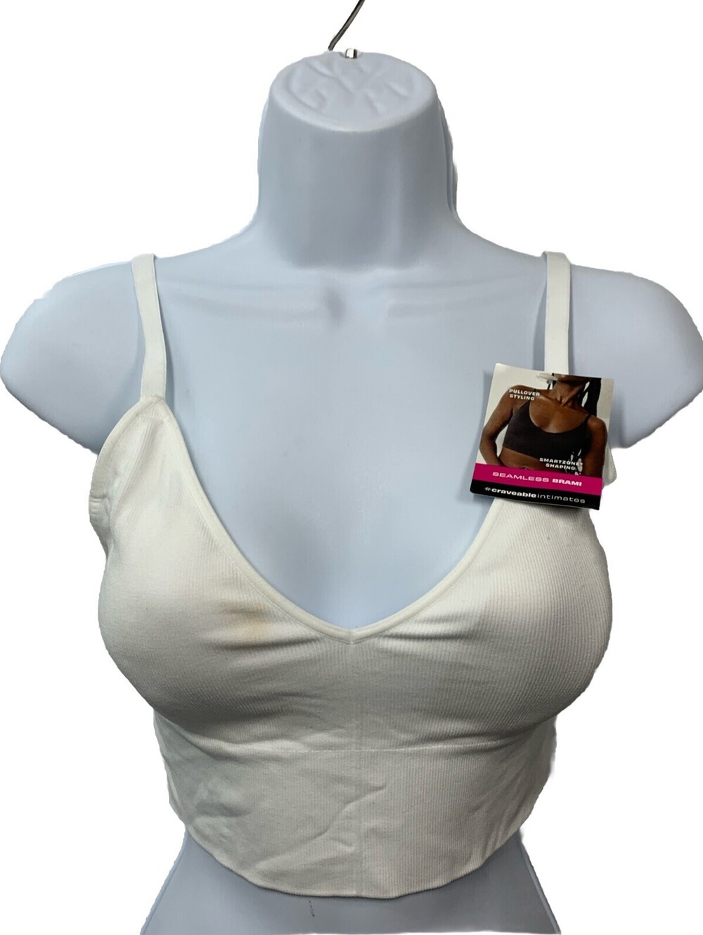 Maidenform Womens White Pure Comfort Seamless Brami DM2302 Size XL Full Coverage